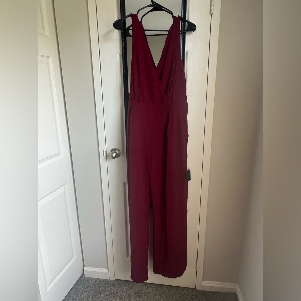 Burgundy Jumpsuit